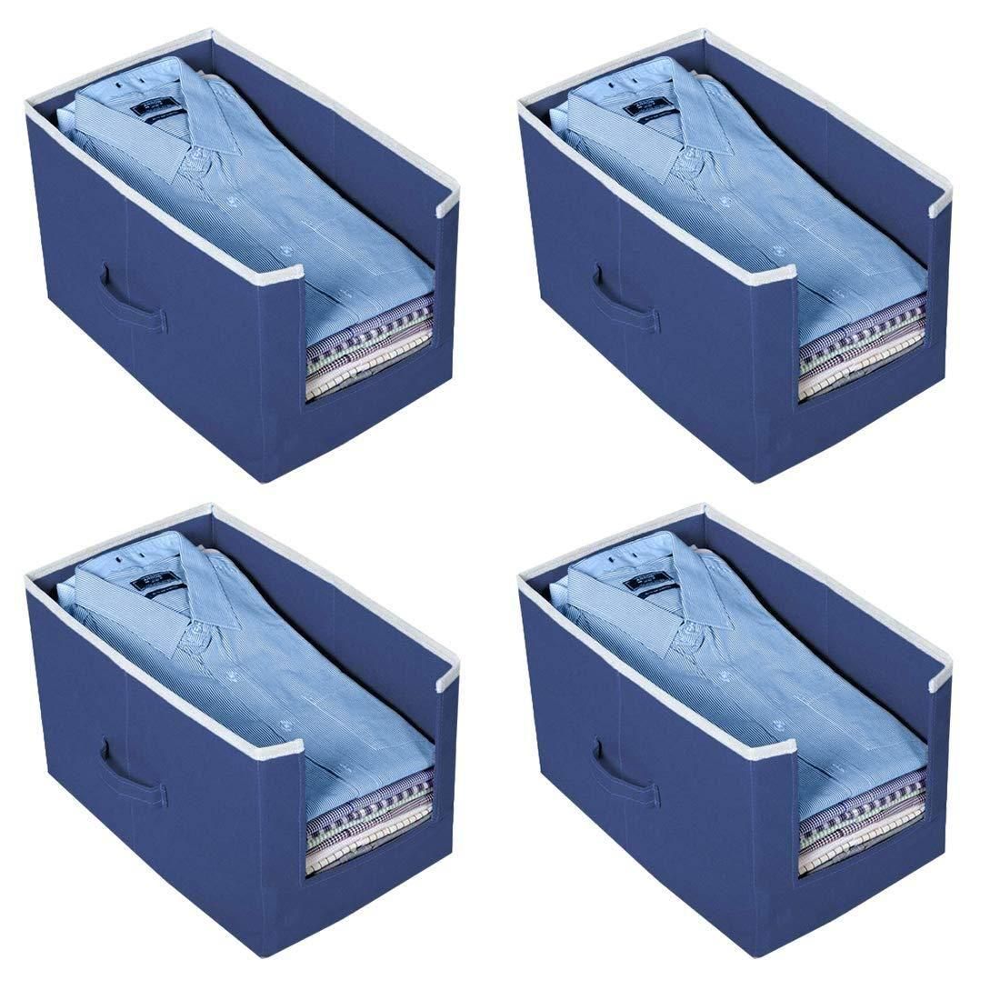 Instant Closet Clarity: Foldable Shirt & Clothing Stackers
