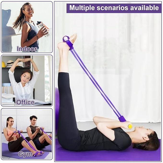 Ultimate Home Workout: 4-Way Yoga Pedal Puller & Resistance Trainer