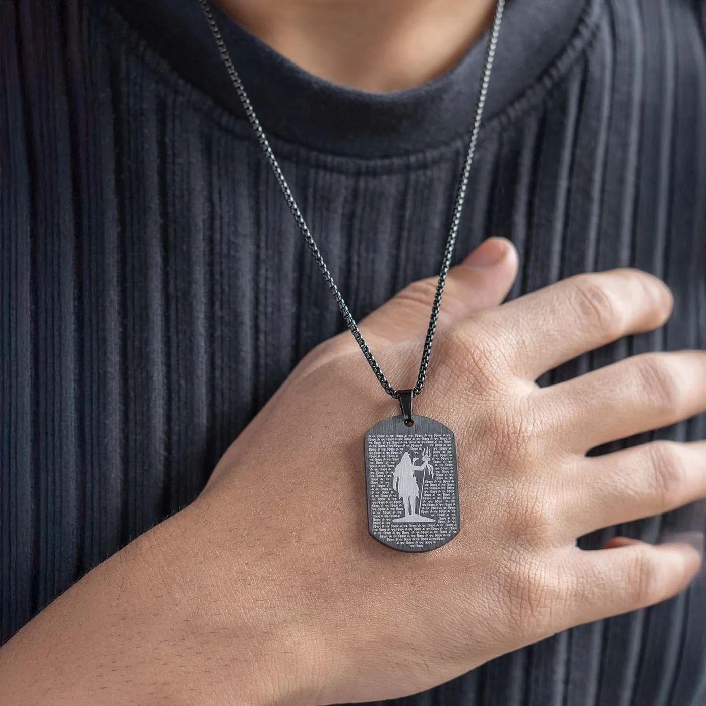 108 Sacred Chants: Micro-Carved Om Namah Shivay Pendant - A Powerful Symbol