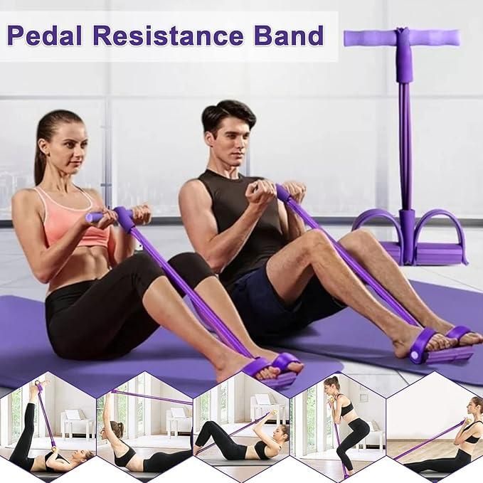 Ultimate Home Workout: 4-Way Yoga Pedal Puller & Resistance Trainer