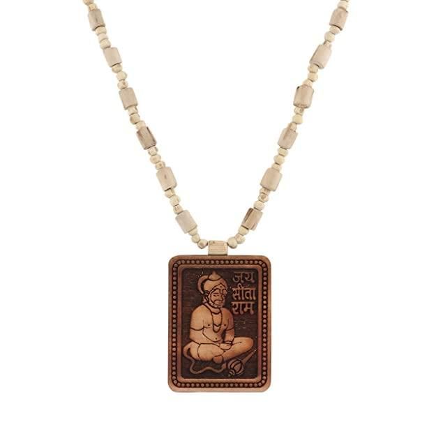 Natural Tulsi Wood Hanuman Ji Mala