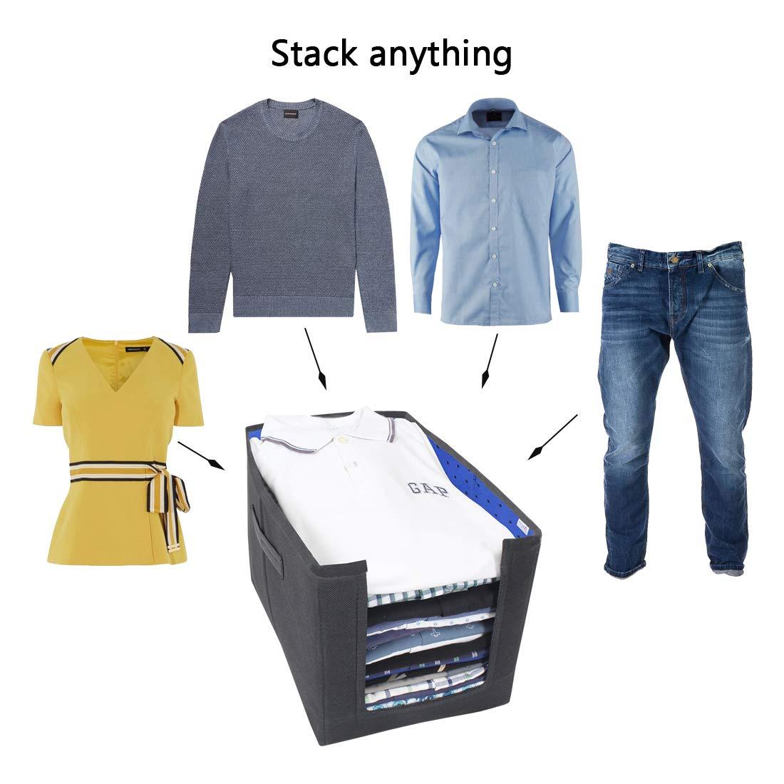 Foldable Shirt & Clothing Stackers (3-Pack)