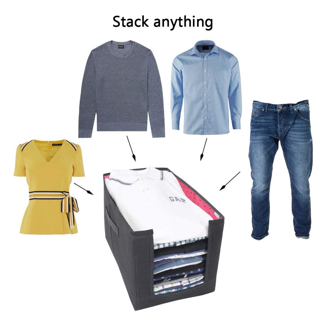 Keep Shirts Wrinkle-Free: Foldable Stackers (2-Pack)