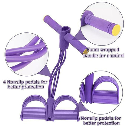 Ultimate Home Workout: 4-Way Yoga Pedal Puller & Resistance Trainer