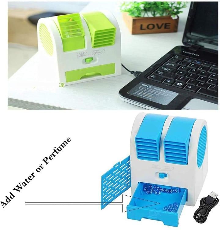 Mini USB Powered Fan - Portable Nano Cooler for Desk, Travel, Assorted