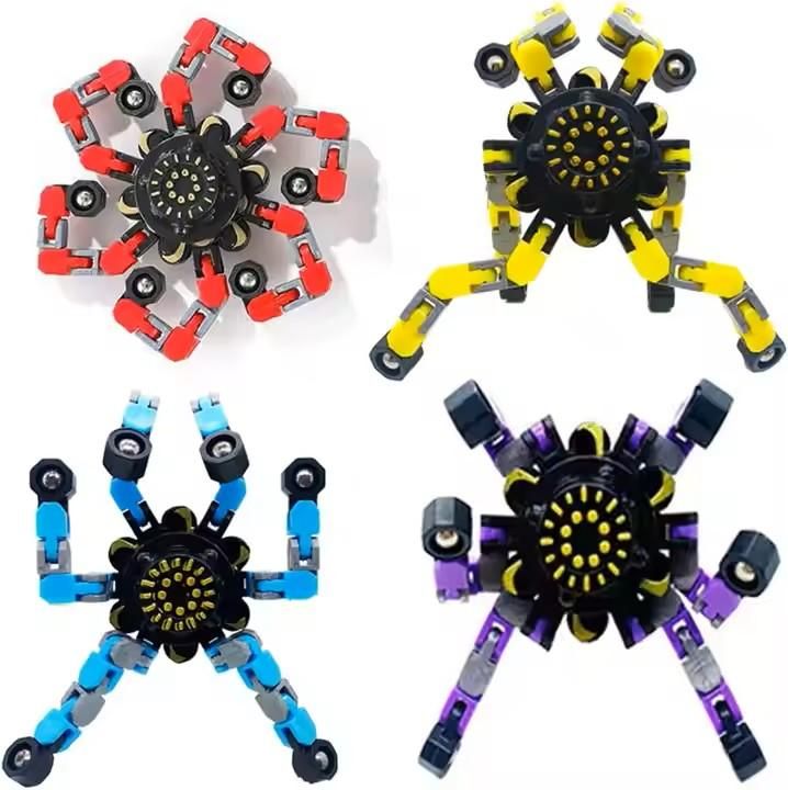 Ultimate Fidget Toy: Transforming Robot Gyro Spinner