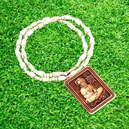 Natural Tulsi Wood Hanuman Ji Mala